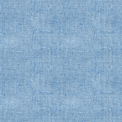 Close-up of a light blue denim fabric with a visible weave pattern.