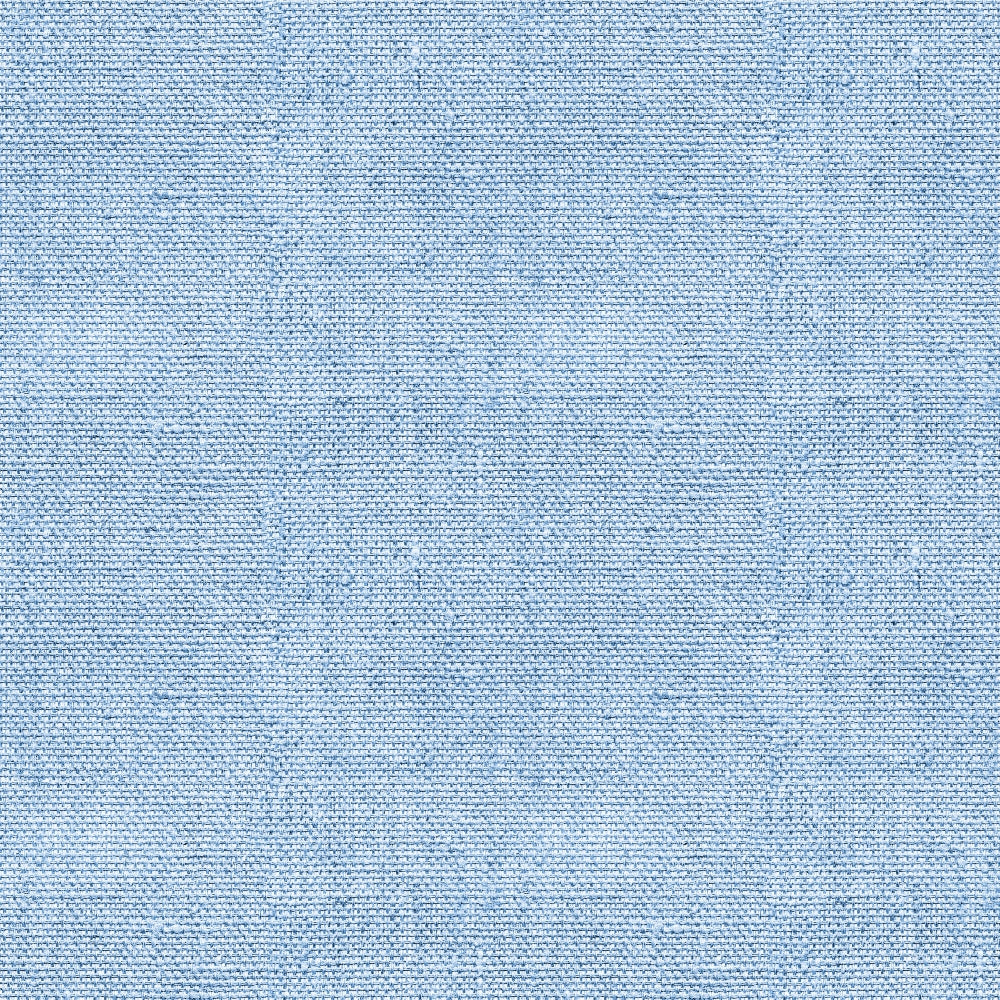 Close-up view of light blue denim fabric with a textured pattern.