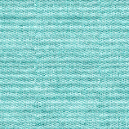 A textured turquoise fabric with a criss-cross thread pattern creating a symmetrical design.