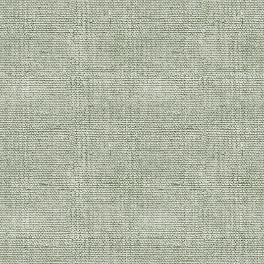 A textured fabric with a subtle green hue, featuring a woven pattern.