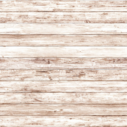 A weathered wooden plank surface with a light brown and beige color palette, showing horizontal lines and a rustic texture.