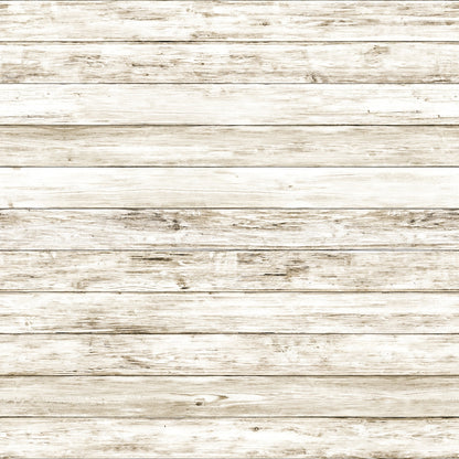 Rough, weathered wooden planks with a light beige finish and visible grain patterns arranged horizontally.