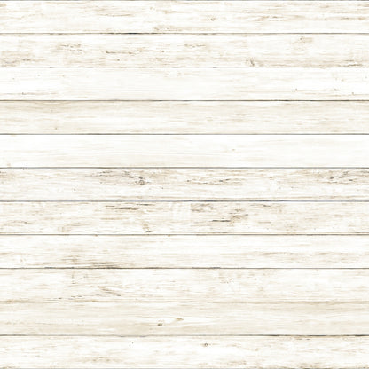 Whitewashed wooden planks aligned horizontally, showing a rustic texture.