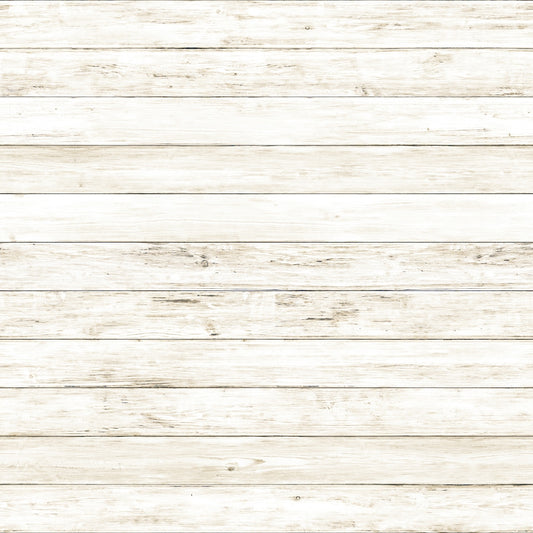 Whitewashed wooden planks aligned horizontally, showing a rustic texture.