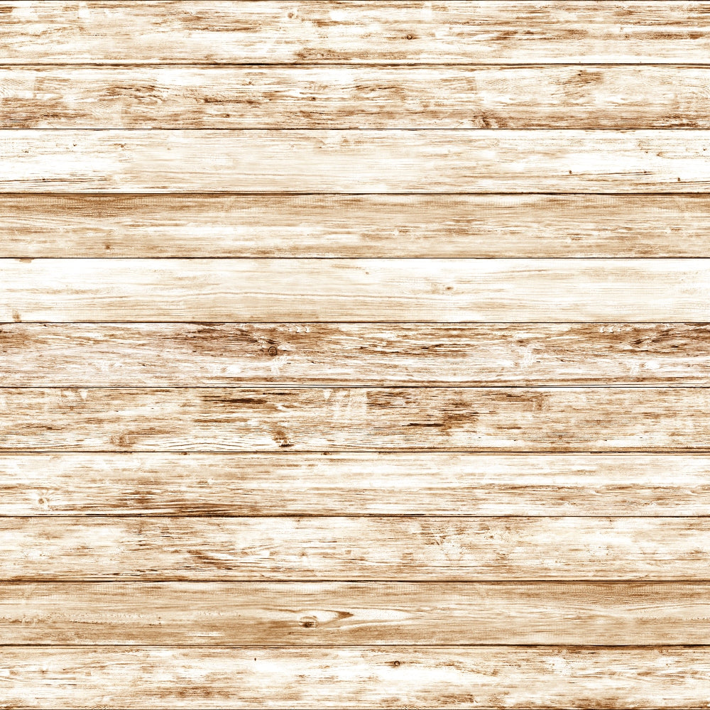 Texture of weathered wooden planks with a light brown finish, arranged horizontally.