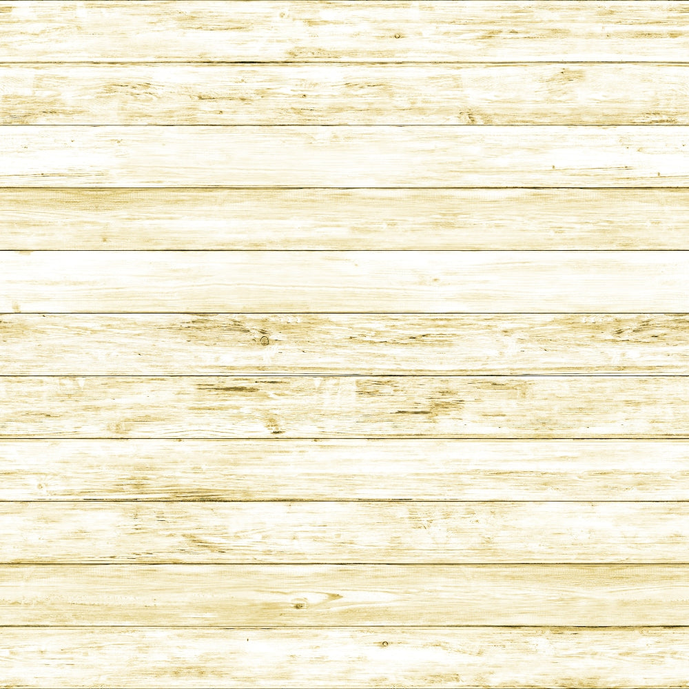 Light wooden planks arranged horizontally, featuring a weathered texture and pale yellowish tint.