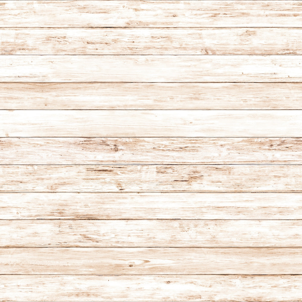 Light wooden planks arranged horizontally, showing a natural wood grain and knots. The wood has a slightly weathered and rustic appearance.