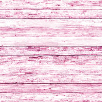 Pink wooden plank wall with a slightly weathered texture.