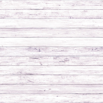 A whitewashed wooden plank wall with horizontal boards, showing a rustic texture and light weathering.