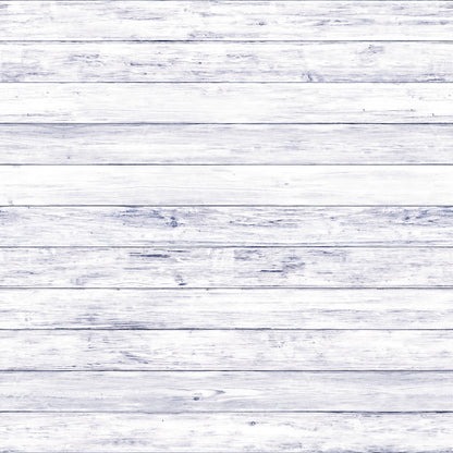 Whitewashed wooden planks arranged horizontally, showing a rustic texture and subtle grain patterns.