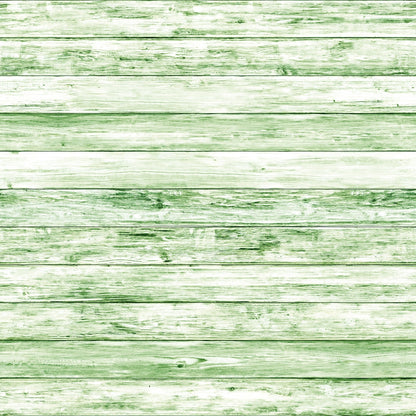 Green wooden planks arranged horizontally, showing texture and variations in color.