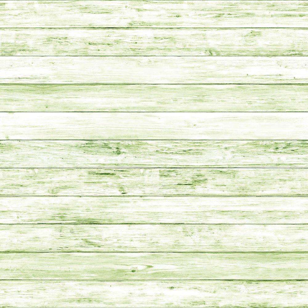 Light green wooden planks arranged horizontally, showing grain patterns and slight weathering.