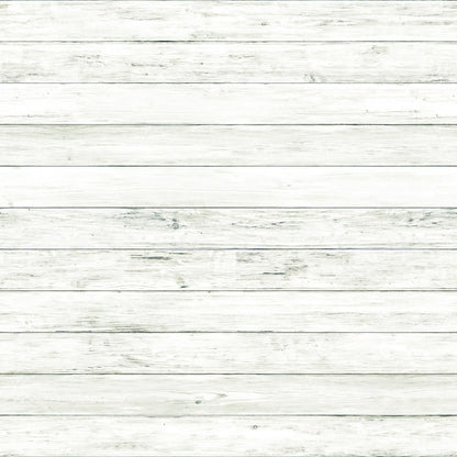 Image of a whitewashed wooden plank wall with visible grain and texture. The planks are arranged horizontally, creating a rustic appearance.