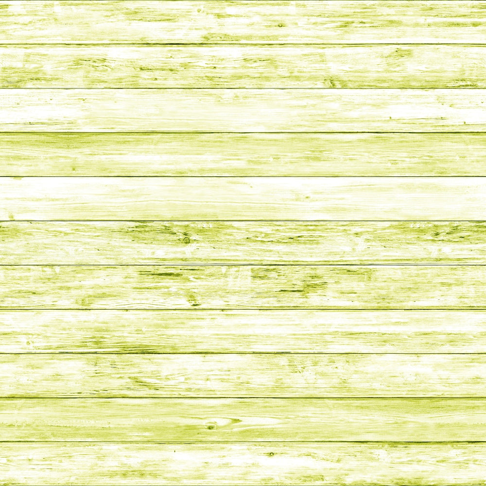 Wooden panels painted in a light, faded lime green color, arranged horizontally.