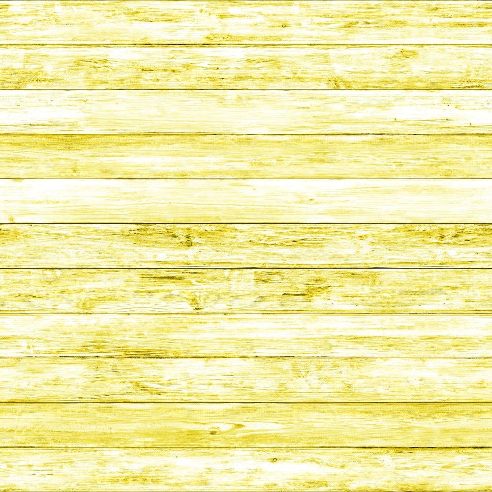 Yellow wooden planks aligned horizontally, showing a textured surface with visible wood grain and variations in color tone.