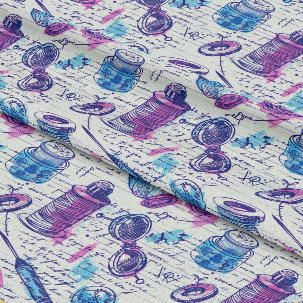 Sewing Journal Pattern 10 Quilting Cotton Fabric