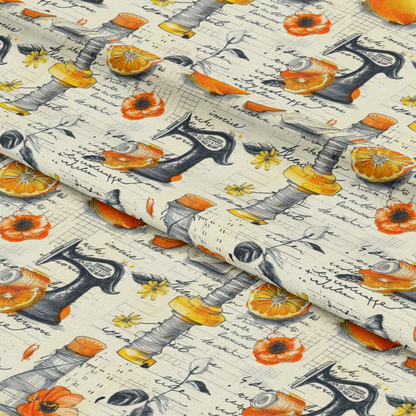 Sewing Journal Pattern 11 Quilting Cotton Fabric