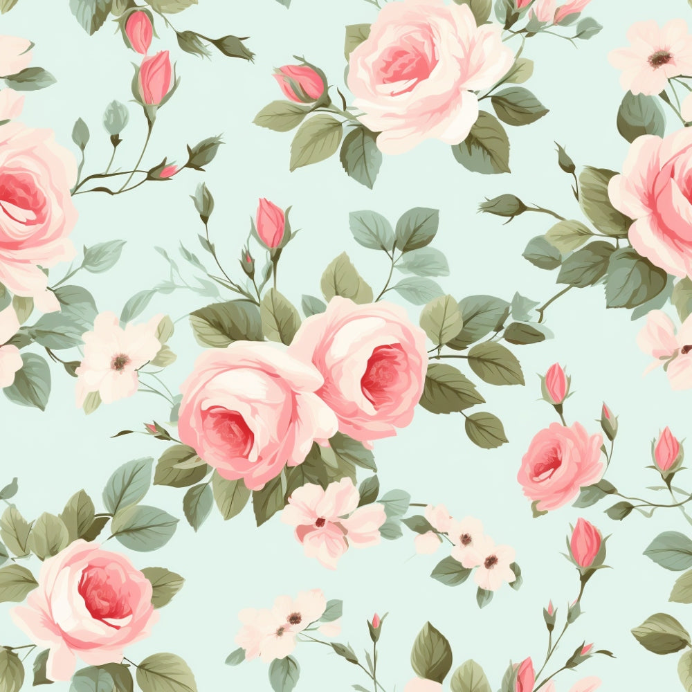 Shabby Chic Roses Pattern 7 Quilting Cotton Fabric