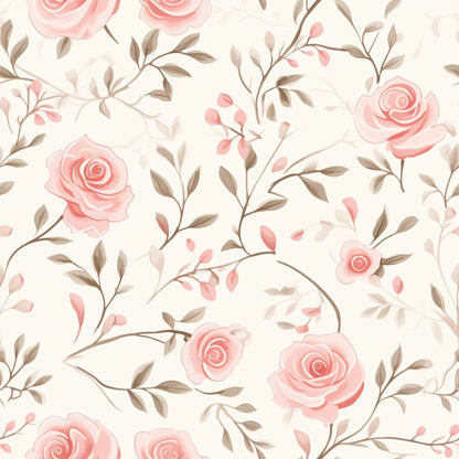 Shabby Chic Roses Pattern 13 Quilting Cotton Fabric