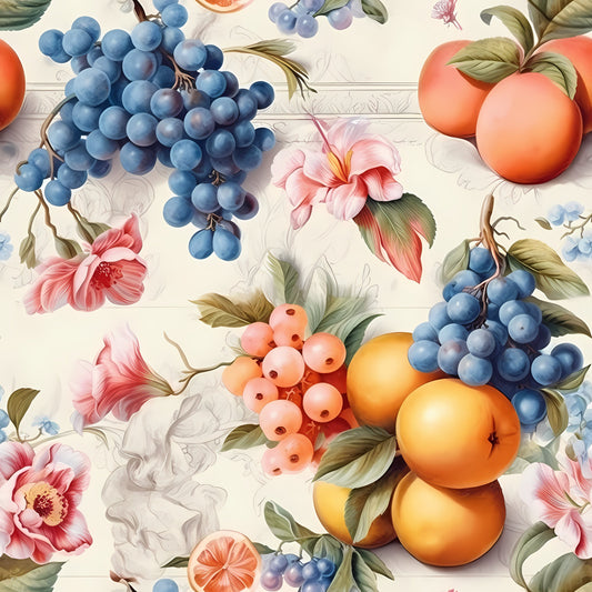 Sicilian Garden Pattern 1 Quilting Cotton Fabric