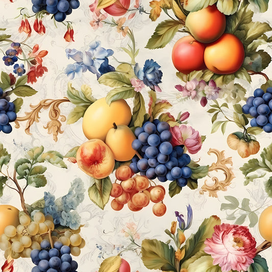 Sicilian Garden Pattern 3 Quilting Cotton Fabric