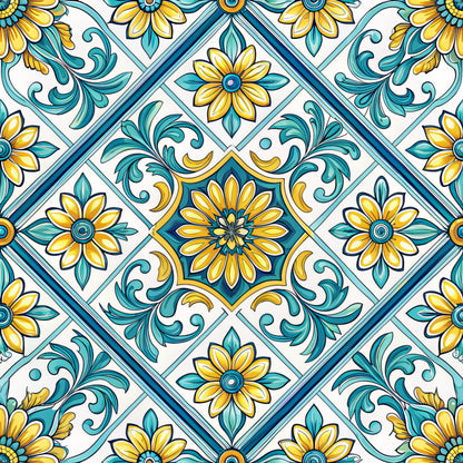 Sicilian Summer Pattern 11 Quilting Cotton Fabric