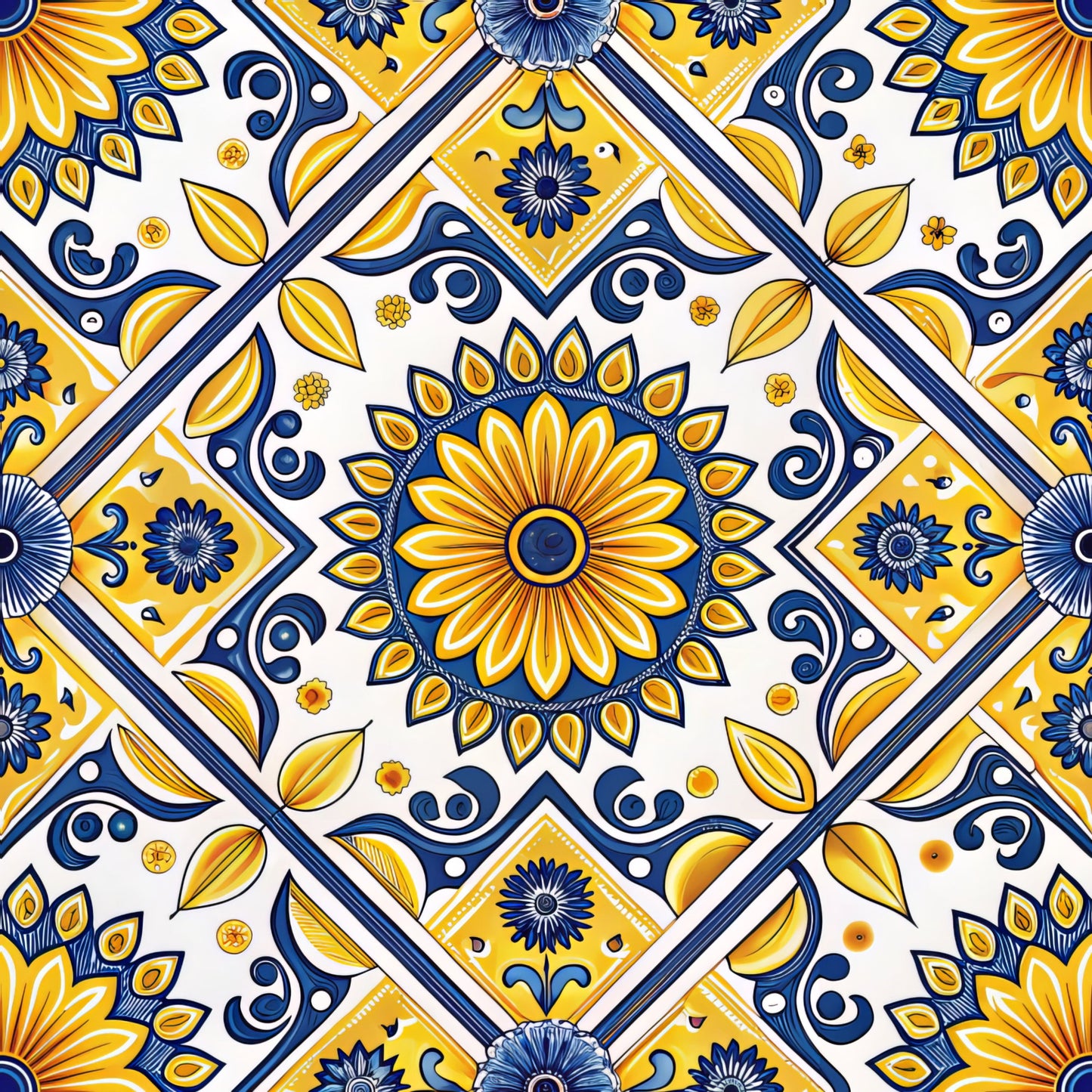Sicilian Summer Pattern 5 Quilting Cotton Fabric