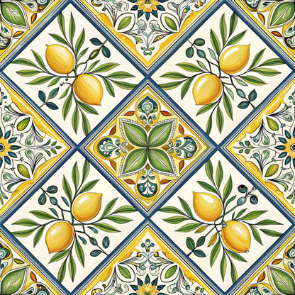 Sicilian Summer Pattern 8 Quilting Cotton Fabric