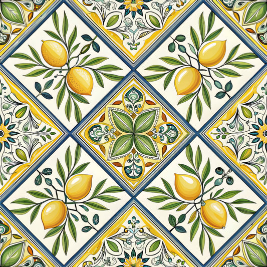 Sicilian Summer Pattern 8 Quilting Cotton Fabric