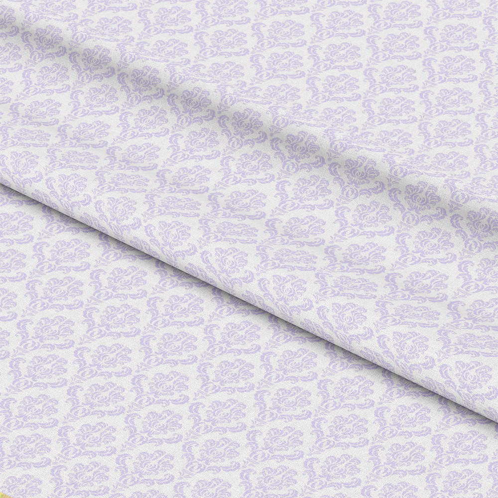 Simple Damask Purple Quilting Cotton Fabric