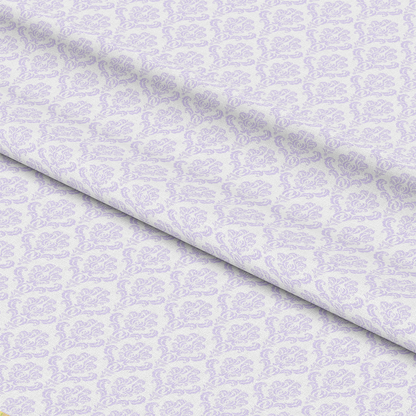 Simple Damask Purple Quilting Cotton Fabric