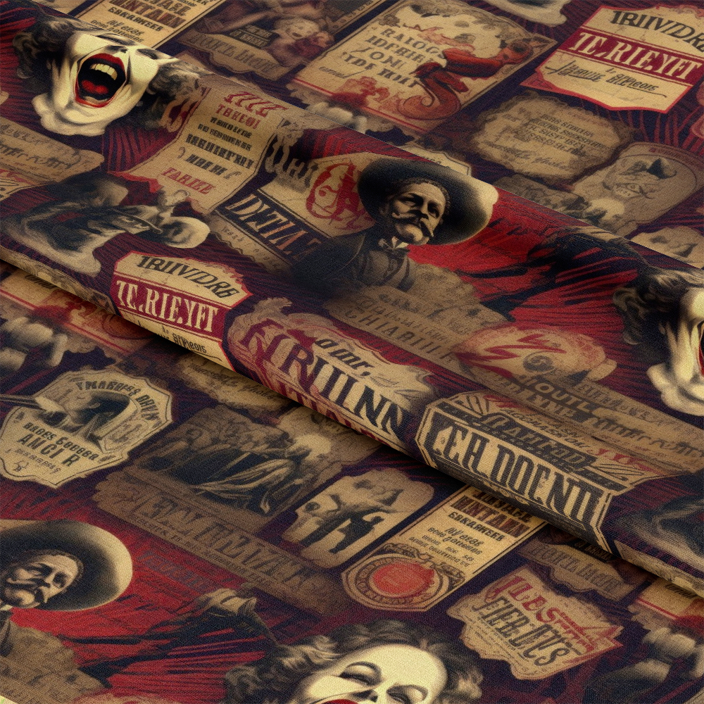 Sinister Sideshow Pattern 12 Quilting Cotton Fabric