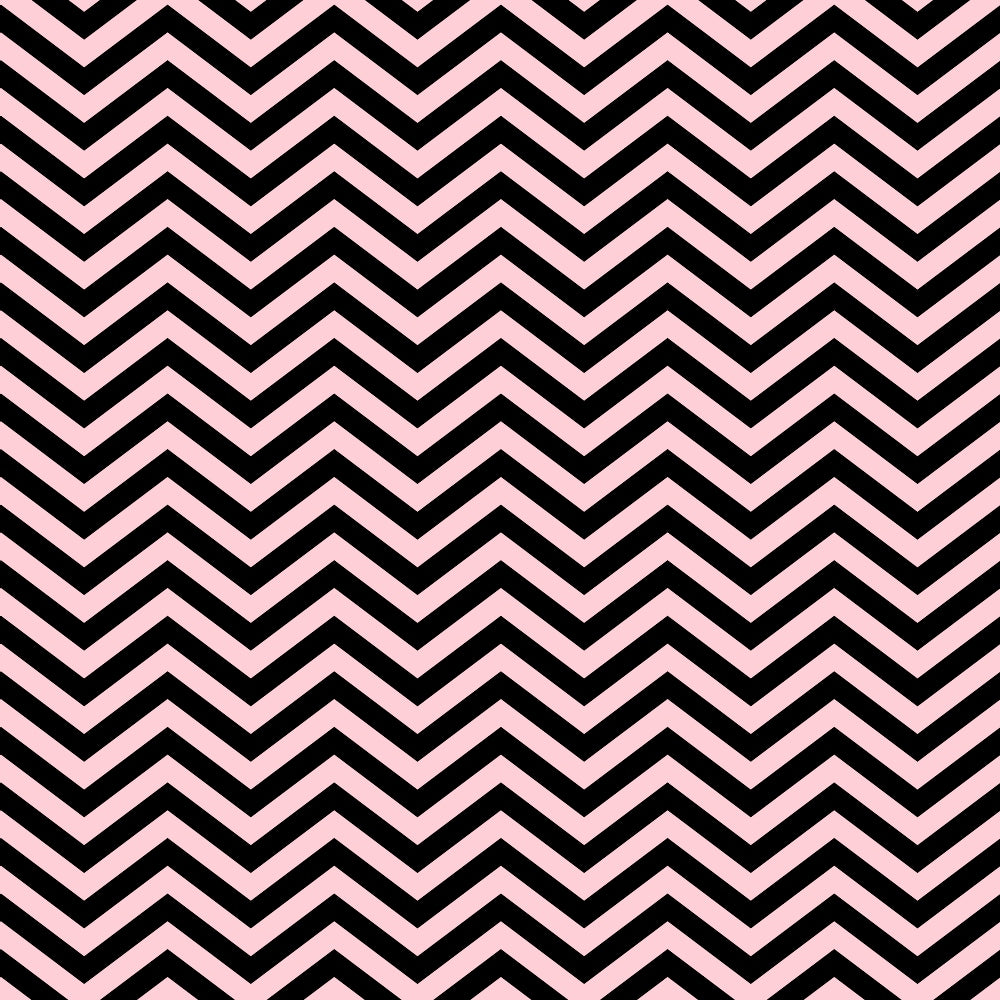 Black and pink chevron pattern with zigzag lines arranged vertically, creating an alternating design.