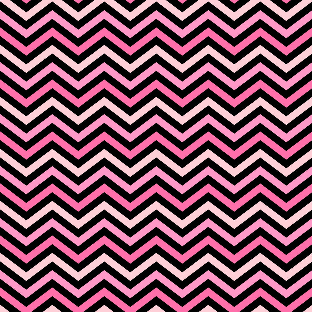 Zigzag pattern with alternating black and pink chevrons on a light pink background.