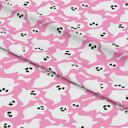 Small Pink Halloween Pattern 20 Quilting Cotton Fabric