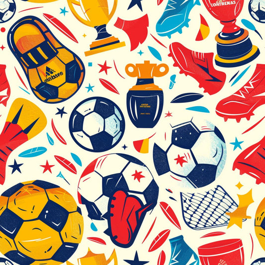 Soccer Fun Pattern 8 Quilting Cotton Fabric