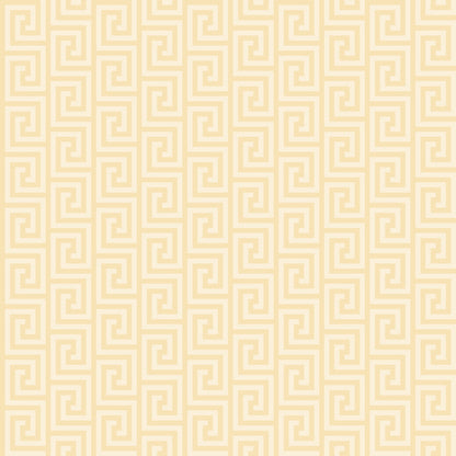 Repeating pattern of beige Greek key motifs on a light cream background.