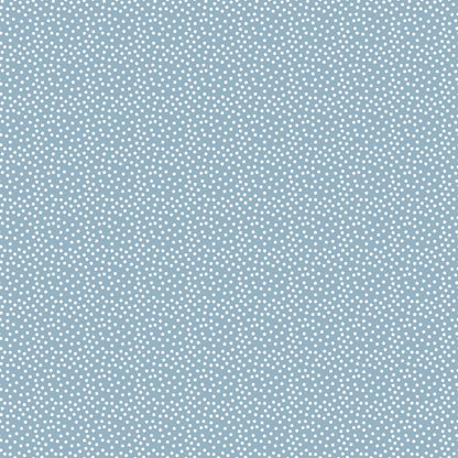 Light blue background with a pattern of evenly spaced small white dots.