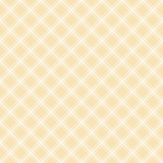 A light yellow plaid pattern with intersecting thin, white diagonal lines forming diamond shapes.