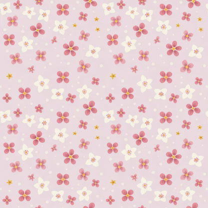 Soft Pink Baby Girl Pattern 10 Quilting Cotton Fabric