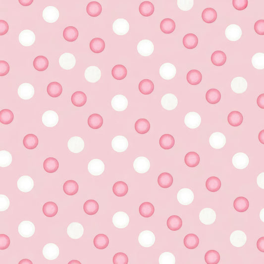 Soft Pink Baby Girl Pattern 8 Quilting Cotton Fabric