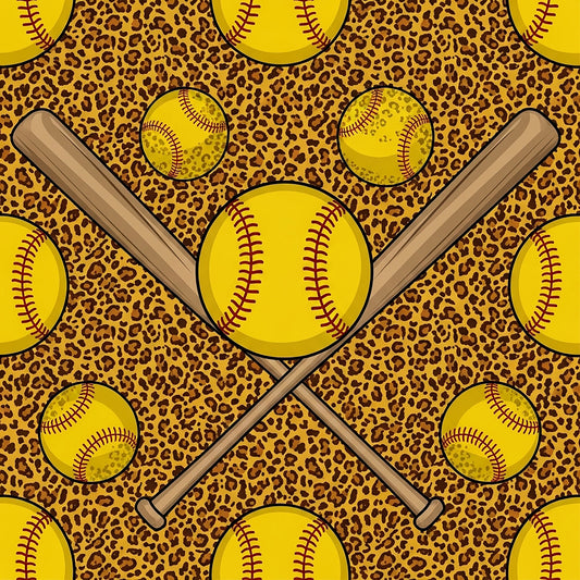 Softball Champions Pattern 10 Quilting Cotton Fabric