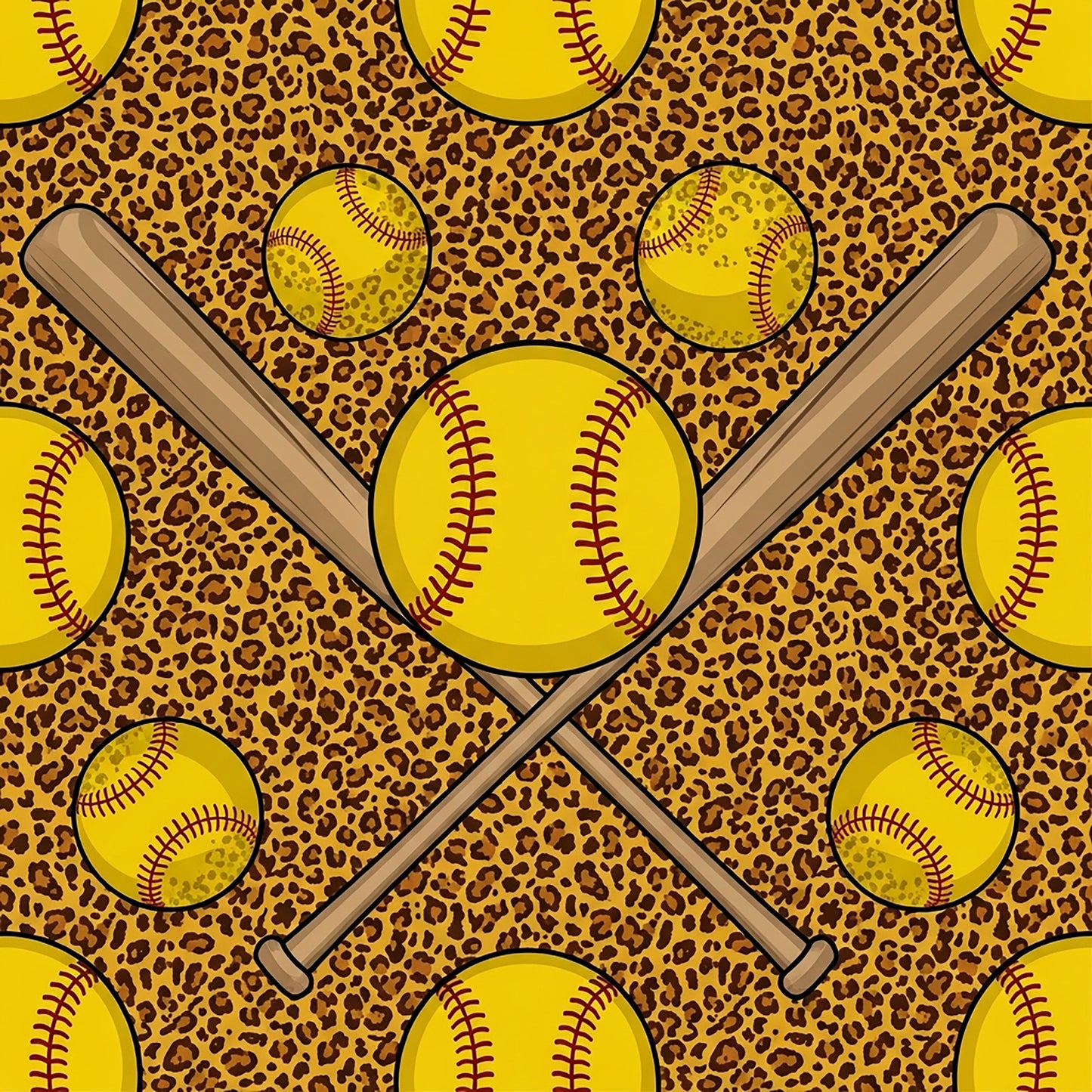 Softball Champions Pattern 10 Quilting Cotton Fabric
