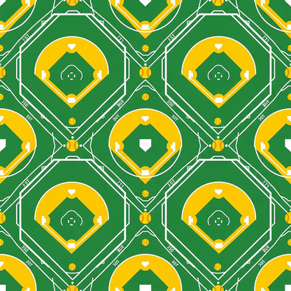 Softball Champions Pattern 14 Quilting Cotton Fabric