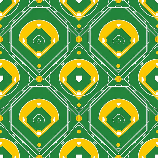 Softball Champions Pattern 14 Quilting Cotton Fabric