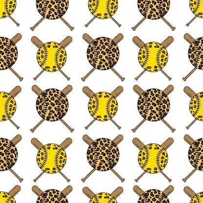 Softball Champions Pattern 19 Quilting Cotton Fabric