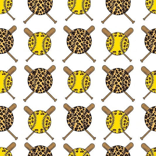 Softball Champions Pattern 19 Quilting Cotton Fabric