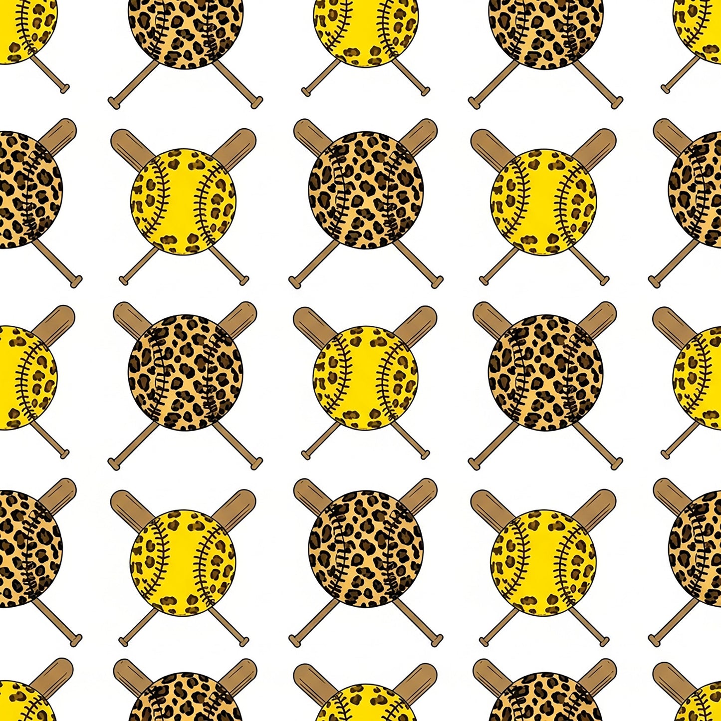 Softball Champions Pattern 19 Quilting Cotton Fabric