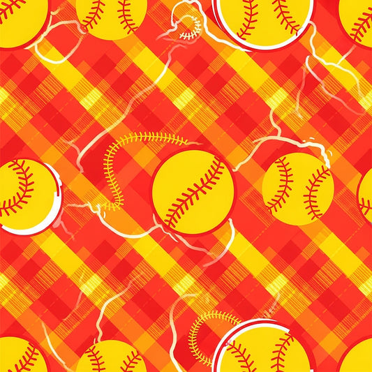 Softball Champions Pattern 20 Quilting Cotton Fabric