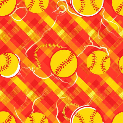 Softball Champions Pattern 20 Quilting Cotton Fabric